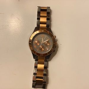 Marc Jacobs Titanium & Rose Gold Watch